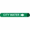 Precoiled and Strap-on Pipe Marker - City Water