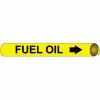 Precoiled and Strap-on Pipe Marker - Fuel Oil