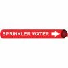 Precoiled and Strap-on Pipe Marker - Sprinkler Water