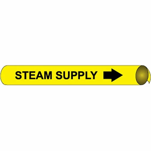 Precoiled and Strap-on Pipe Marker - Steam Supply