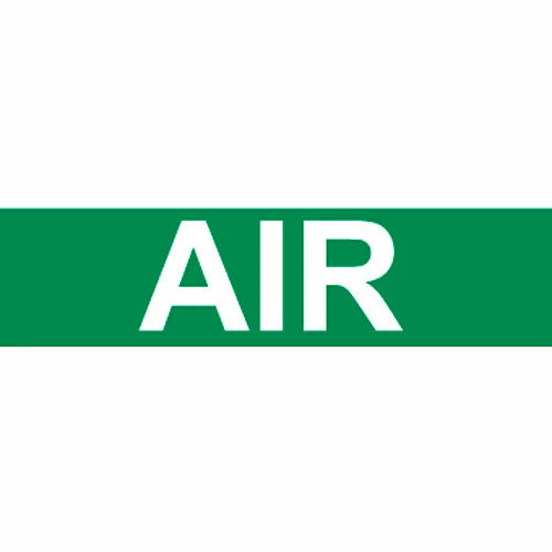 Pressure-Sensitive Pipe Marker - Air, Pack Of 25