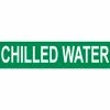 Pressure-Sensitive Pipe Marker - Chilled Water, Pack Of 25