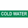Pressure-Sensitive Pipe Marker - Cold Water, Pack Of 25