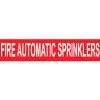 Pressure-Sensitive Pipe Marker - Fire Automatic Sprinklers, Pack Of 25