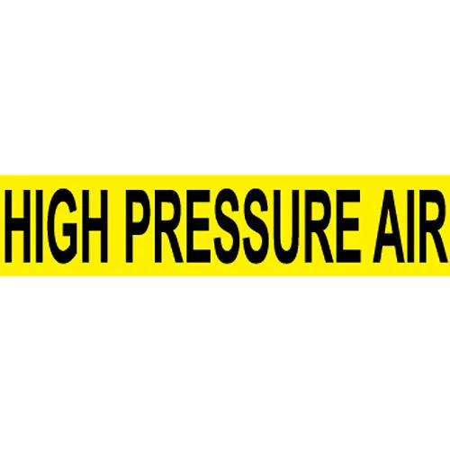 Pressure-Sensitive Pipe Marker - High Pressure Air, Pack Of 25