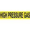 Pressure-Sensitive Pipe Marker - High Pressure Gas, Pack Of 25