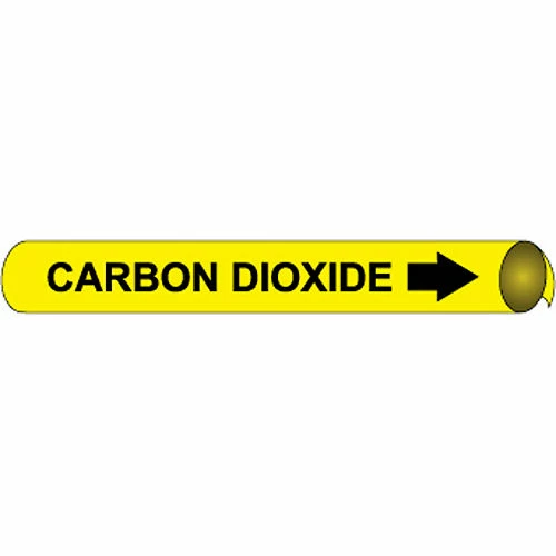 Precoiled and Strap-on Pipe Marker - Carbon Dioxide