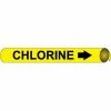 Precoiled and Strap-on Pipe Marker - Chlorine