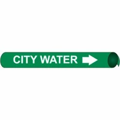 Precoiled and Strap-on Pipe Marker - City Water