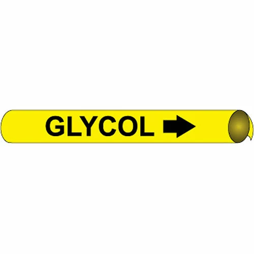 Precoiled and Strap-on Pipe Marker - Glycol