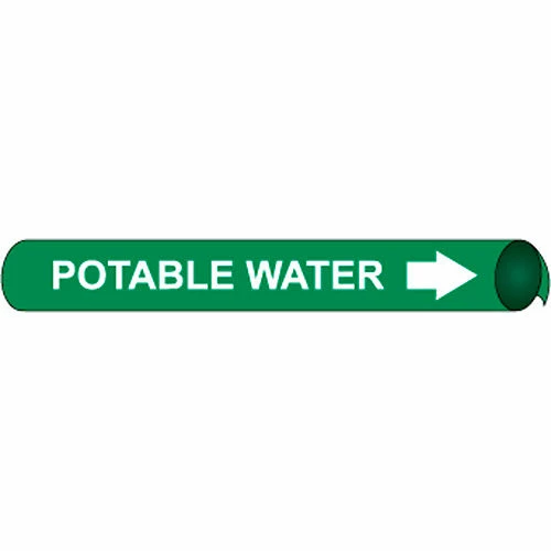 Precoiled and Strap-on Pipe Marker - Potable Water