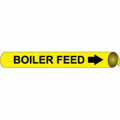 Precoiled and Strap-on Pipe Marker - Boiler Feed