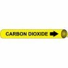 Precoiled and Strap-on Pipe Marker - Carbon Dioxide