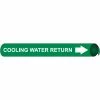 Precoiled and Strap-on Pipe Marker - Cooling Water Return