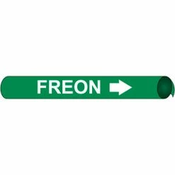 Precoiled and Strap-on Pipe Marker - Freon