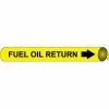 Precoiled and Strap-on Pipe Marker - Fuel Oil Return