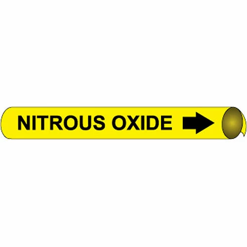 Precoiled and Strap-on Pipe Marker - Nitrous Oxide