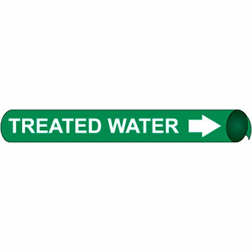 Precoiled and Strap-on Pipe Marker - Treated Water