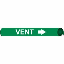 Precoiled and Strap-on Pipe Marker - Vent