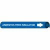 Precoiled and Strap-on Pipe Marker - Asbestos Free Insulation