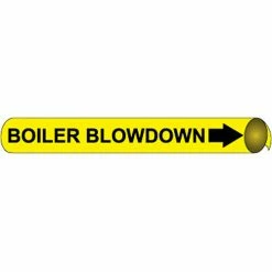 Precoiled and Strap-on Pipe Marker - Boiler Blowdown