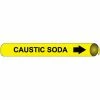 Precoiled and Strap-on Pipe Marker - Caustic Soda