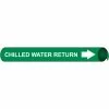 Precoiled and Strap-on Pipe Marker - Chilled Water Return