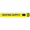 Precoiled and Strap-on Pipe Marker - Heating Supply