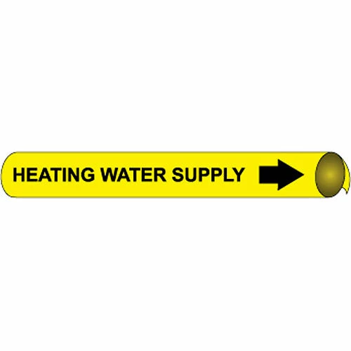 Precoiled and Strap-on Pipe Marker - Heating Water Supply