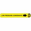 Precoiled and Strap-on Pipe Marker - Low Pressure Condensate
