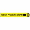 Precoiled and Strap-on Pipe Marker - Medium Pressure Steam