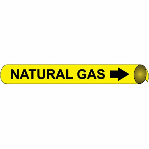 Precoiled and Strap-on Pipe Marker - Natural Gas