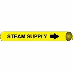 Precoiled and Strap-on Pipe Marker - Steam Supply