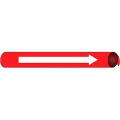 Precoiled and Strap-on Pipe Marker - Direction Arrow