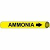Precoiled and Strap-on Pipe Marker - Ammonia