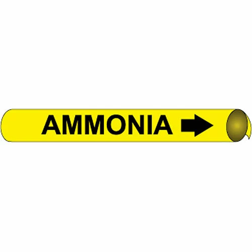 Precoiled and Strap-on Pipe Marker - Ammonia