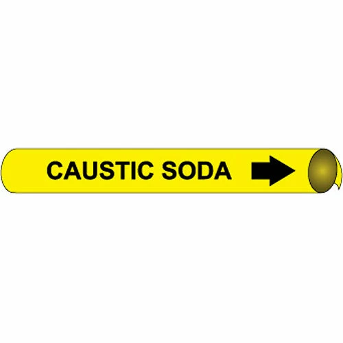 Precoiled and Strap-on Pipe Marker - Caustic Soda