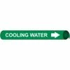 Precoiled and Strap-on Pipe Marker - Cooling Water