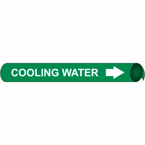 Precoiled and Strap-on Pipe Marker - Cooling Water