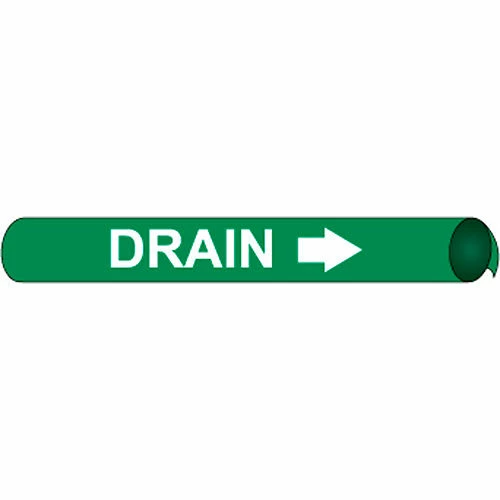 Precoiled and Strap-on Pipe Marker - Drain