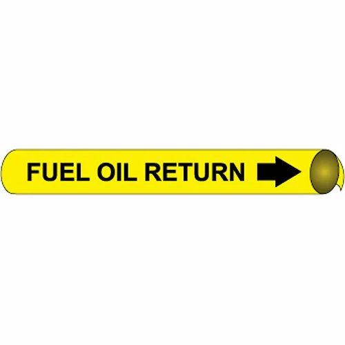 Precoiled and Strap-on Pipe Marker - Fuel Oil Return