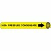 Precoiled and Strap-on Pipe Marker - High Pressure Condensate