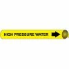 Precoiled and Strap-on Pipe Marker - High Pressure Water