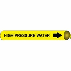 Precoiled and Strap-on Pipe Marker - High Pressure Water