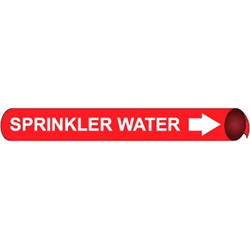 Precoiled and Strap-on Pipe Marker - Sprinkler Water