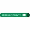 Precoiled and Strap-on Pipe Marker - Condenser Water Supply