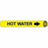 Precoiled and Strap-on Pipe Marker - Hot Water