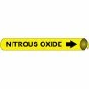 Precoiled and Strap-on Pipe Marker - Nitrous Oxide