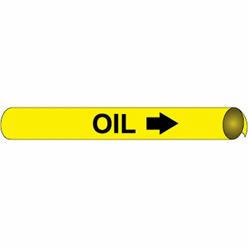 Precoiled and Strap-on Pipe Marker - Oil