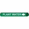 Precoiled and Strap-on Pipe Marker - Plant Water